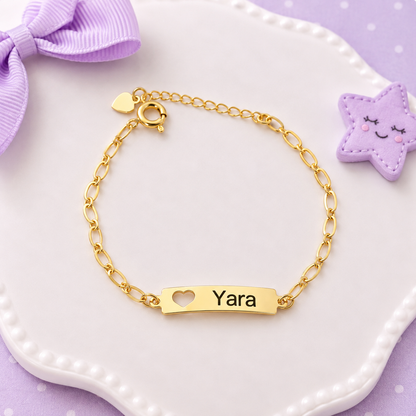 Pulseira Coração Vazado - Banhada a Ouro 18K