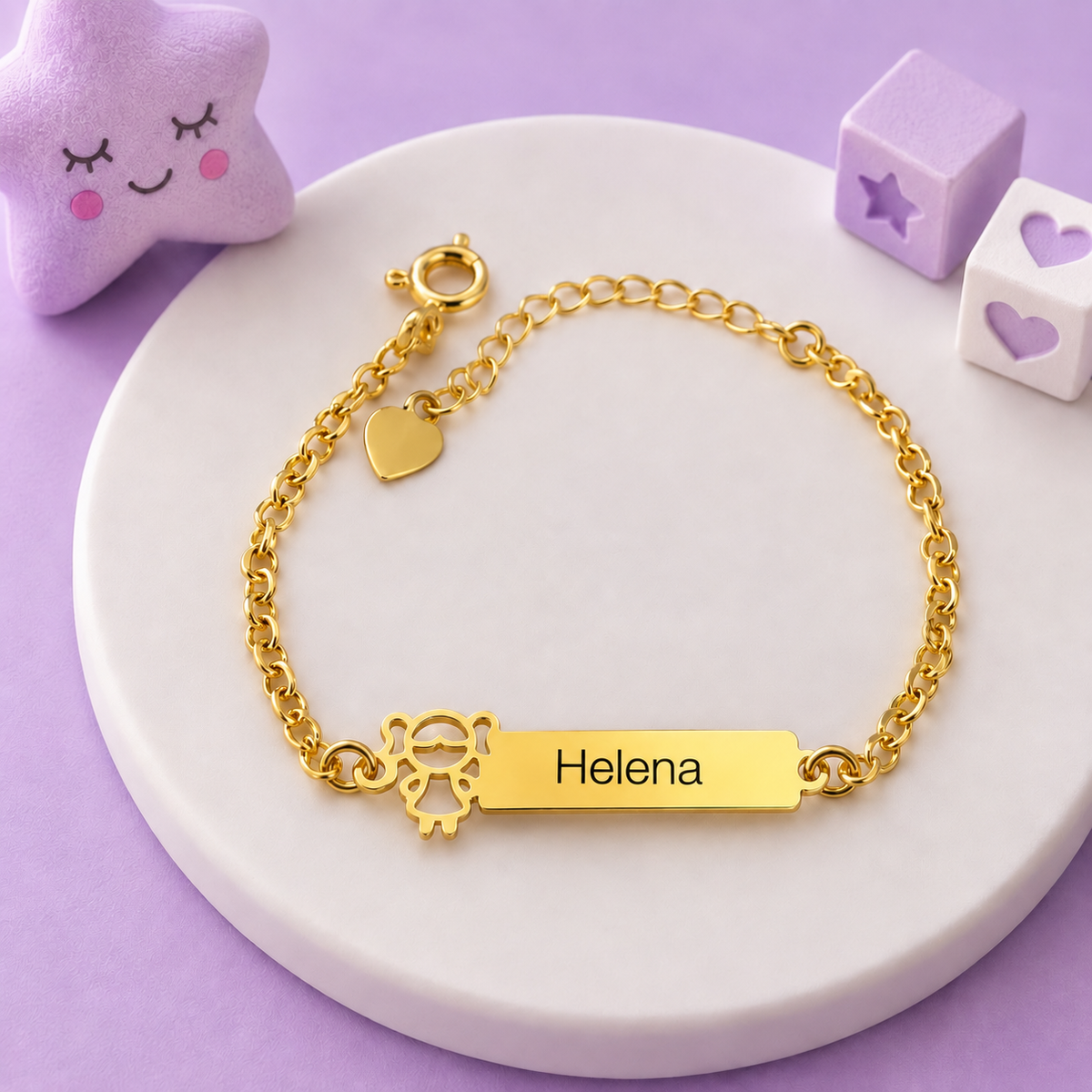 Pulseira Encanto da Princesa - Banhada a Ouro 18K