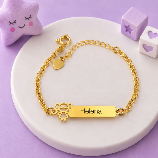 Pulseira Encanto da Princesa - Banhada a Ouro 18K