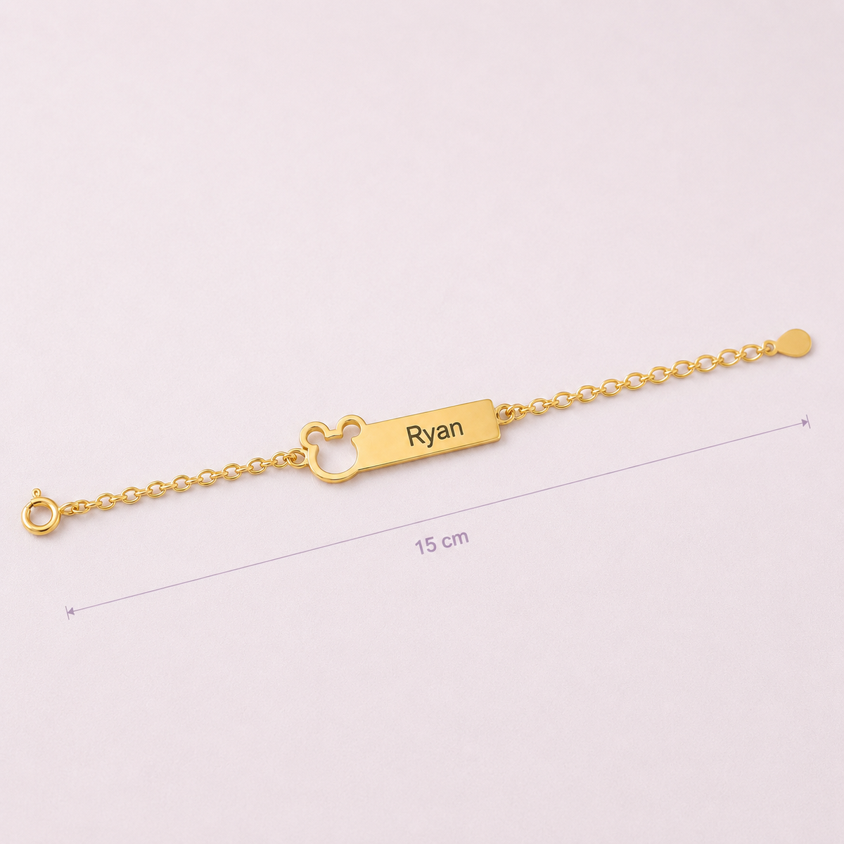 Pulseira Encanto do mickey  - Banhada a Ouro 18K