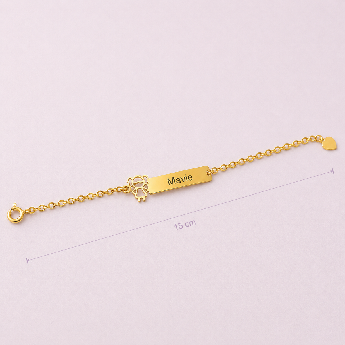 Pulseira Encanto da Princesa - Banhada a Ouro 18K