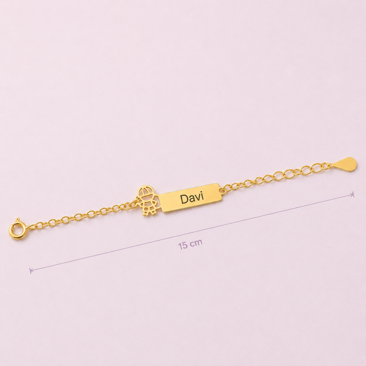 Pulseira Encanto do Príncipe - Banhada a Ouro 18K